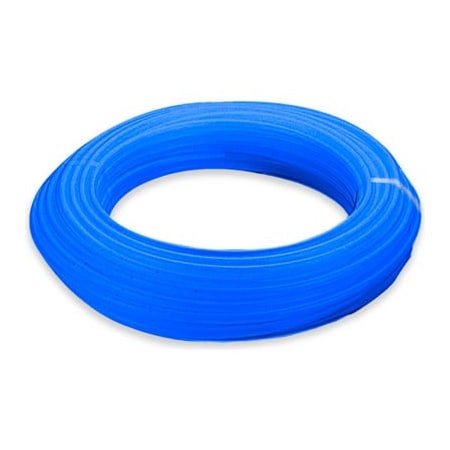 Alpha Technologies Aignep USA 1/4" OD Nylon Tubing, Blue Color, 100' Roll, 160-500 psi N11-044-100
